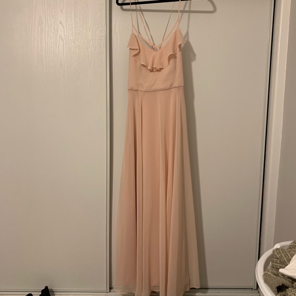 Blush Maxi Bridesmaid Dress
